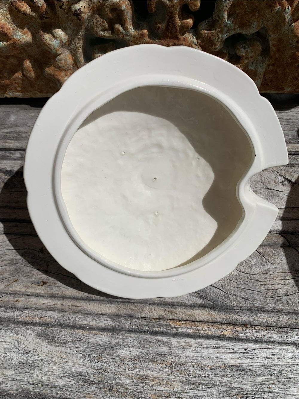 Vintage White Porcelain Covered Tureen with Ladle and Underplate - Picture 7 of 16